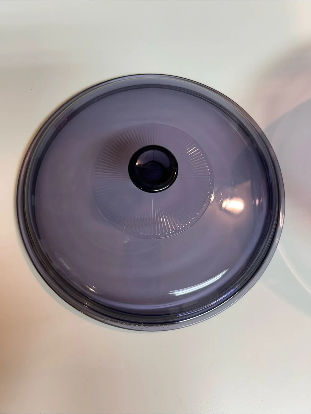 Pyrex amethyst round casserole dish
